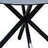 Outdoor Round Patio Dining Table with 5mm Frosted Printed Glass Tabletop - 11D26F