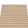 Outdoor Rectangular Patio Dining Table with Heat Transfer WPC Tabletop - 11D26G