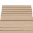 Outdoor Rectangular Patio Dining Table with Heat Transfer WPC Tabletop - 11D26G