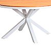 Outdoor Round Wood-plastic Composite Tabletop Dining Table Suitable for Patios and Garden - 11D26H
