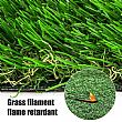 HF Patios Wholesale Outdoor Artificial Grass Turf Roll with PE PP Yarn, Rubber Backing and Drainage Holes - 80T02A