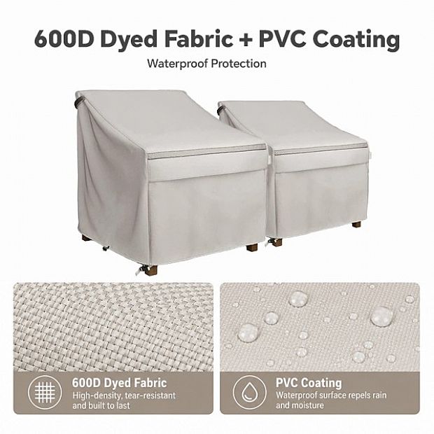 Wholesale Oxford Patio Chair Covers with Drawstring - 90A04P