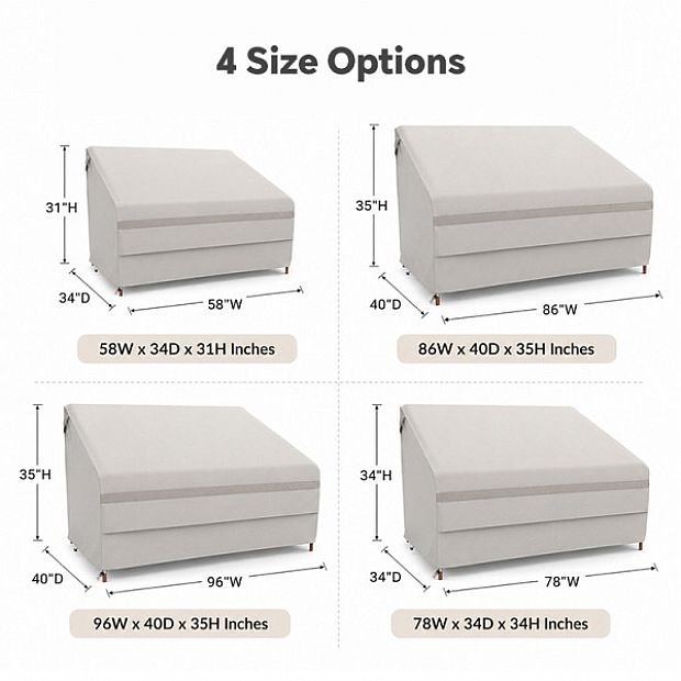 Wholesale Bench Covers with 600D Oxford Fabric and Drawstring - 90A08E