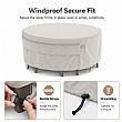94-Inch Round Dining Table Covers with Air Vent Factory Supply - 90A38A