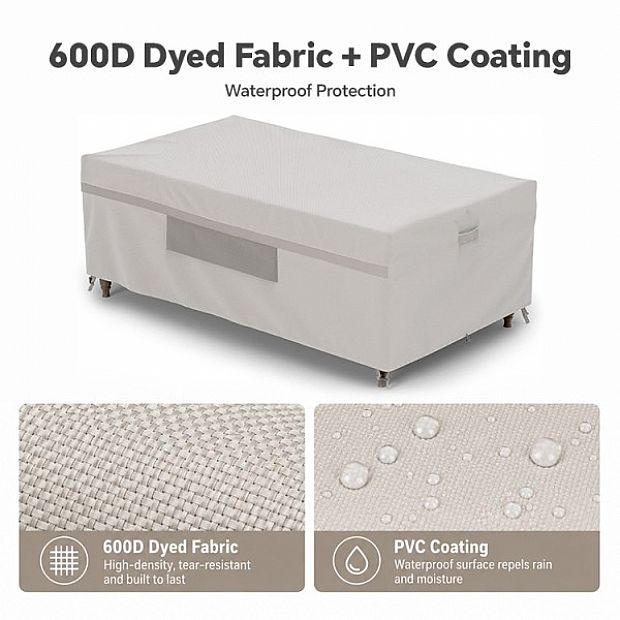 Wholesale Large Rectangular Dining Set Covers with Air Vent - 90A39A
