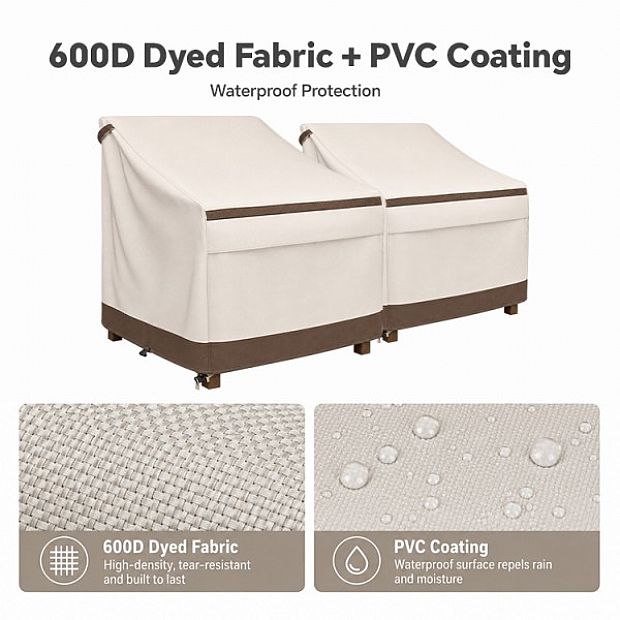 Wholesale Two-Tone Chair Covers with PVC Coating - 91A02A