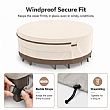 Two-Tone 94-Inch Round Dining Table Covers Factory Supply - 91A03A