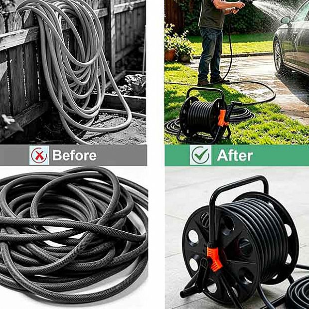 Wholesale 40-60m Garden Hose Reel Stand with Foldable Crank - 10Z01B
