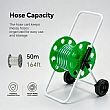 Wholesale 50m Portable Garden Hose Reel Cart with Wheels, Manual Crank and Powder-Coated Iron Frame - 10Z01D