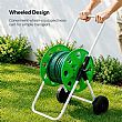 Wholesale 50m Portable Garden Hose Reel Cart with Wheels, Manual Crank and Powder-Coated Iron Frame - 10Z01D