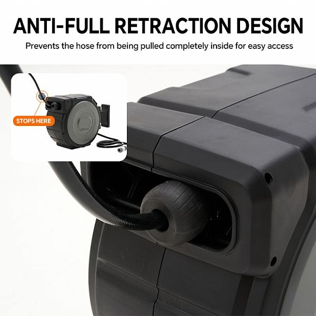 Wholesale 35m Automatic Retractable Garden Hose Reel with 180° Swivel Wall Mount - 10Z01H