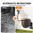 Wholesale 40m Automatic Retractable Garden Hose Reel with 180° Swivel Wall Mount for Outdoor Watering - 10Z01I