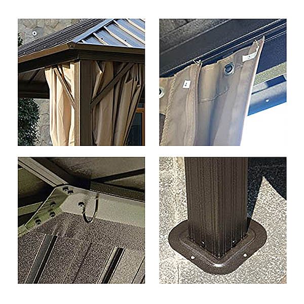 Waterproof Roman Garden Tent with Roof - 10G01E