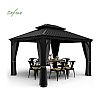 Outdoor Luxury Arbor with Mesh Hard Top - 10G01F