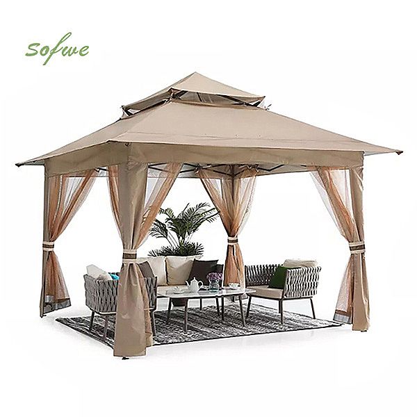 Outdoor Aluminum Luxury Pop-up Pavilion Tent - 10G01U