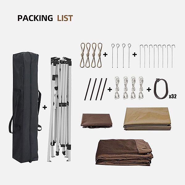 Outdoor Aluminum Luxury Pop-up Pavilion Tent - 10G01U