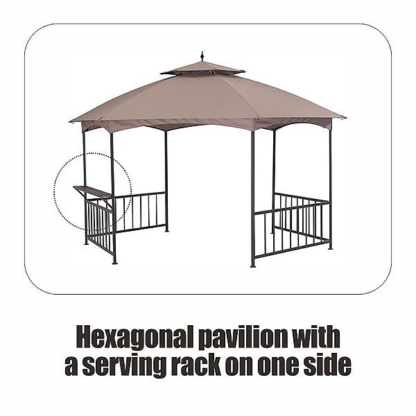 Hexagonal Outdoor Luxury Pavilion Tent - 10G01W