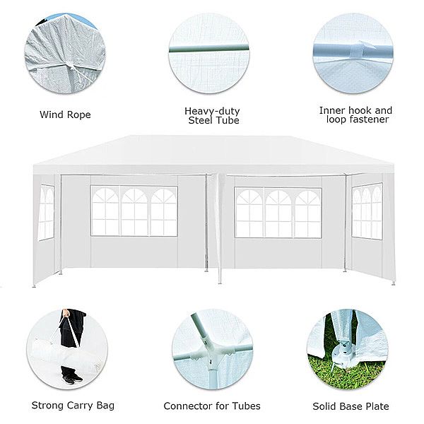 Outdoor Pavilion Tent with 4 Detachable Side Walls - 10G02J