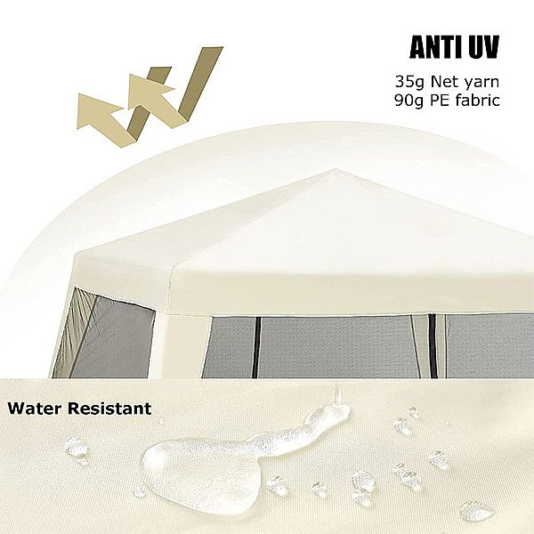 Portable Folding Pavilion Tent Pavilion with Mesh - 10G02L