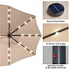 15ft Built-in LED Light Double Sided Patio Market Umbrella Wholesale - 12U01P