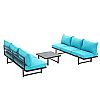 Luxury Outdoor Metal Furniture Pool Lounge Set - 11C01B