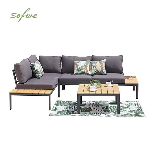Luxury Aluminum Courtyard Furniture Set Sofa - 11C01D