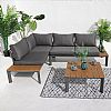 Luxury Aluminum Courtyard Furniture Set Sofa - 11C01D