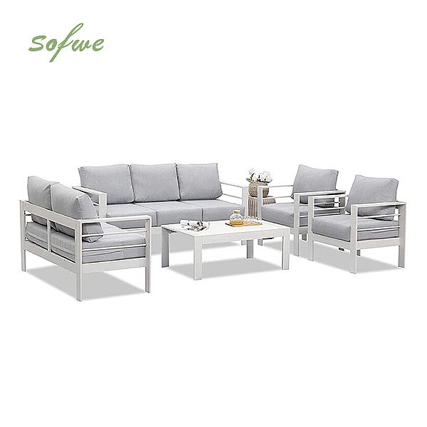 7-Seater Cast Iron Metal Outdoor Sofa Set - 11C01M