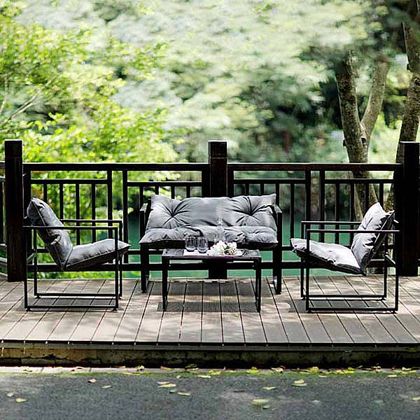 Cast Iron Aluminum Outdoor Courtyard Furniture Set - 11C01O