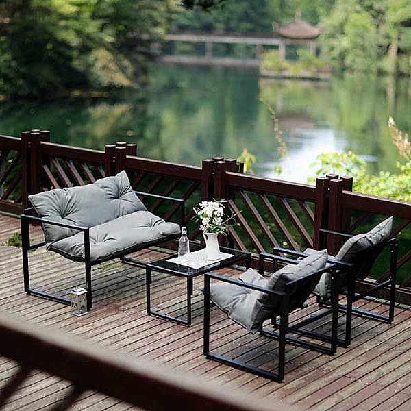 Cast Iron Aluminum Outdoor Courtyard Furniture Set - 11C01O
