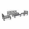 Luxury Aluminum Furniture Set with Cushion - 11C01Q