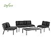 Metal Aluminum 4-piece Outdoor Sofa Set - 11C01R