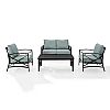 Metal Aluminum 4-piece Conversation Set - 11C01S