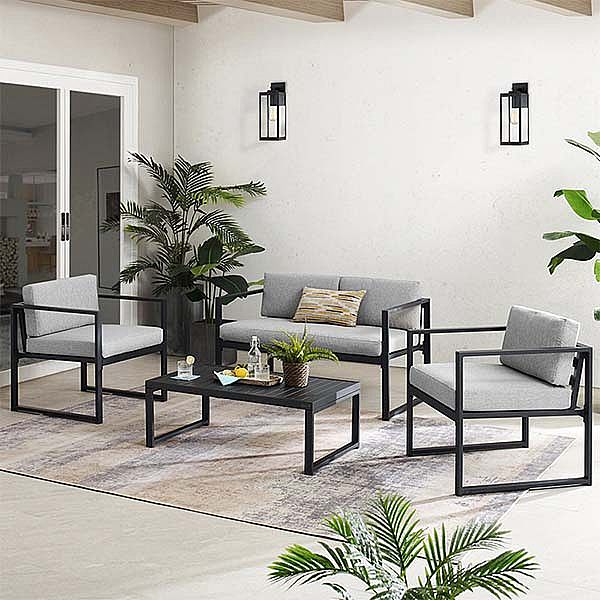 Modern Terrace Conversation Sofa Set - 11C01T