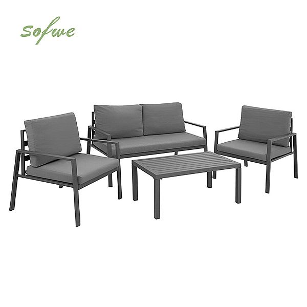 Aluminum 4-seater Outdoor Terrace Sofa - 11C01U