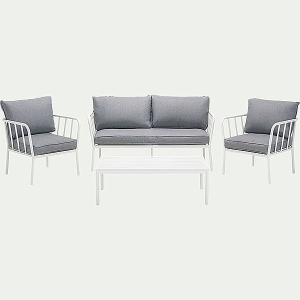 Modern Aluminum Sofa Set with Cushion - 11C01V