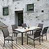 Grey 7-Piece Aluminum Outdoor Dining Set - 11D01A