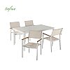 5-Piece Textilene Outdoor Dining Table and Chair Set - 11D01C