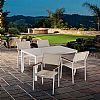 5-Piece Textilene Outdoor Dining Table and Chair Set - 11D01C