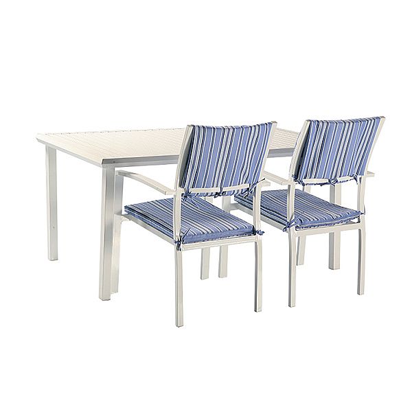 Blue 6-Piece Aluminum Outdoor Dining Set - 11D01E