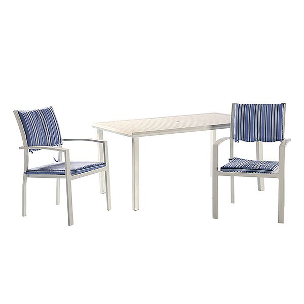 Blue 6-Piece Aluminum Outdoor Dining Set - 11D01E