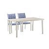Blue 6-Piece Aluminum Outdoor Dining Set - 11D01E