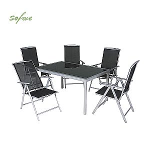 All-weather Aluminum Garden Dining Table and Chairs