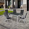 All-weather Aluminum Garden Dining Table and Chairs - 11D01F