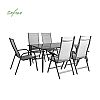 7-piece Textilene Garden Dining Table and Chair Set - 11D01H