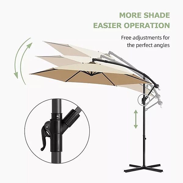 Outdoor Offset Hanging Parasol Patio Umbrellas Wholesale - 11U01R