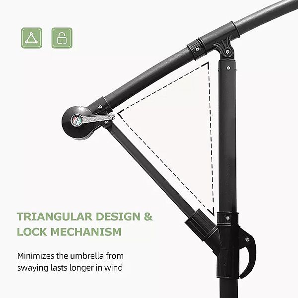 Outdoor Offset Hanging Parasol Patio Umbrellas Wholesale - 11U01R