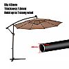Durable Solar-powered LED Outdoor Offset Hanging Umbrella Wholesale for Commercial Pools and Patios - 11U01W