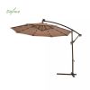 Solar-powered LED Outdoor Offset Hanging Umbrella Wholesale - 11U01W