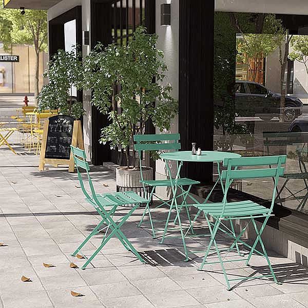Outdoor Premium Steel Patio Bistro Sets - 10B01C